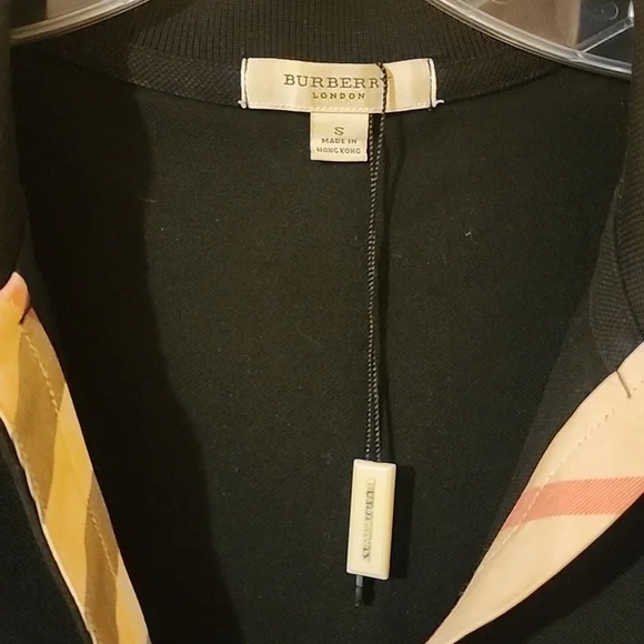 Burbury black polo top 3/4 sleeves size small worn once - Picture 3 of 4